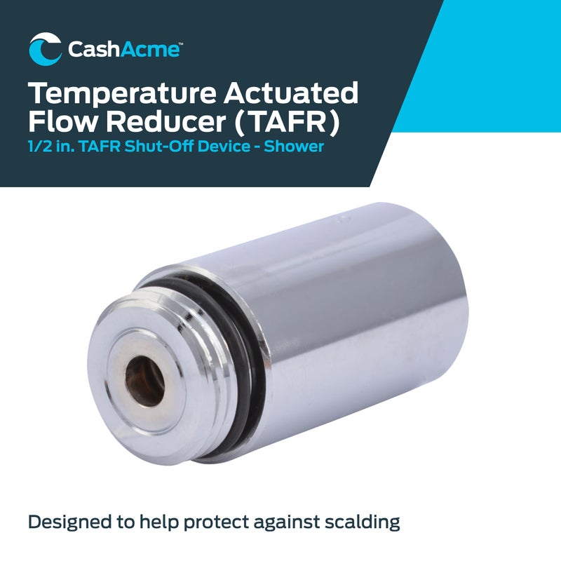 Cash Acme Temperature Actuated Flow Reducer for Shower (TAFR), Chrome Plated, Brass Plumbing Fitting, 24718 - Image 2